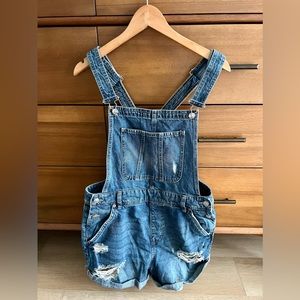 H&M Distressed Overalls
